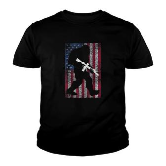 Bigfoot 2nd Amendment Right To Bear Arms Youth T-shirt | Mazezy
