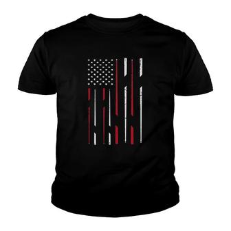 Billiard Usa Flag Snooker Cue Billiards Gift Snooker Youth T-shirt | Mazezy