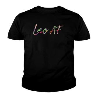 Birthday Gifts Leo Af Floral Youth T-shirt | Mazezy DE