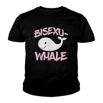 Bisexuwhale Whale Pride Youth T-shirt | Mazezy