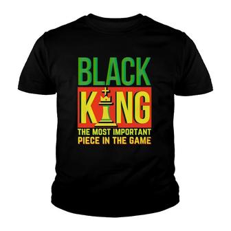 Black Dad Father's Day Juneteenth Black King Most Important Youth T-shirt | Mazezy