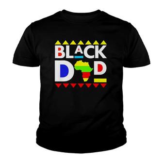 Black Dad Juneteenth King Father Africa Men Melanin Boys Son Youth T-shirt | Mazezy