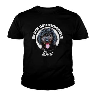 Black Goldendoodle Dog Dad Pet Lover Youth T-shirt | Mazezy