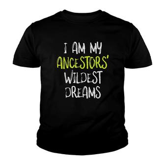 Black History I Am My Ancestors Youth T-shirt | Mazezy