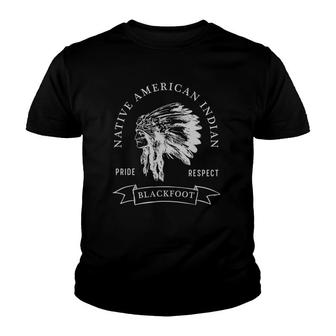 Blackfoot Tribe Native American Indian Pride Respect Darker Youth T-shirt | Mazezy