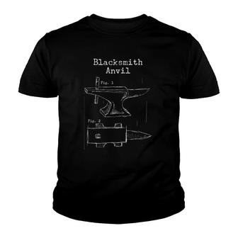 Blacksmith Iron Blacksmithing Tee Youth T-shirt | Mazezy