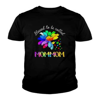 Blessed Grandmother Colorful Flower Blessed To Be Called Mommommother's Day Gift Youth T-shirt | Mazezy