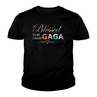 Blessed To Be Called Gaga For Grandmothers Youth T-shirt | Mazezy