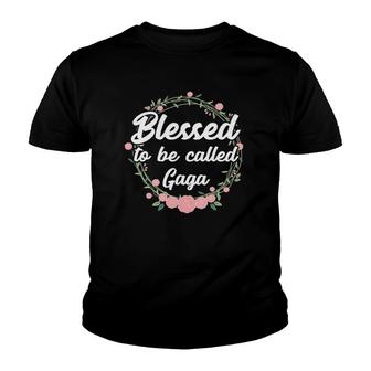 Blessed To Be Called Gaga Grandma Mother's Day Gift Youth T-shirt | Mazezy