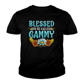 Blessed To Be Called Gammy Floral Cute Mother's Day Youth T-shirt | Mazezy