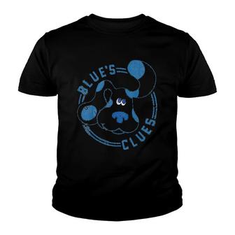 Blues Clues Blue Big Face Youth T-shirt | Mazezy