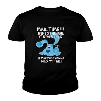 Blues Clues Mail Time Heres The Mail Youth T-shirt | Mazezy