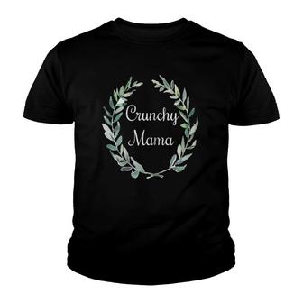 Boho Crunchy Mama, All Natural Mother Gift Youth T-shirt | Mazezy
