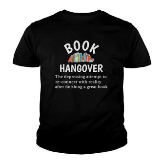 Book Hangover Definition Reading Nerd Funny Book Lover Gift Youth T-shirt - Thegiftio UK