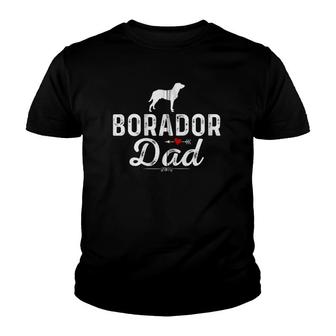 Borador Dad Funny Dog Dad Best Pet Owner Borador Daddy Zip Youth T-shirt | Mazezy