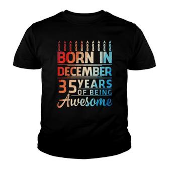Born In November 1986 My Birthday 35 Years Of Being Awesome Youth T-shirt | Mazezy