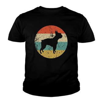 Boston Terrier Retro Boston Terrier Dog Youth T-shirt | Mazezy