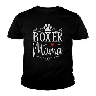 Boxer Mama - Boxer Dog Gift For Boxer Lover Youth T-shirt | Mazezy