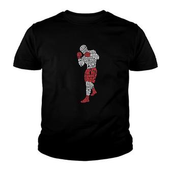 Boxing Word Art Youth T-shirt | Mazezy