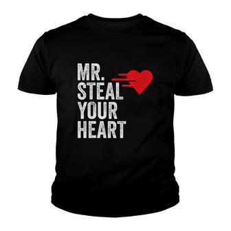 Boys Valentine Mr Steal Your Heart For Boys Toddlers Youth T-shirt - Thegiftio UK