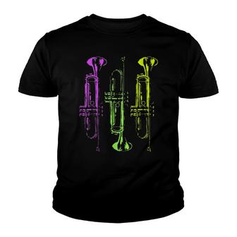 Brass Instrument Trumpet Player Trumpet Youth T-shirt | Mazezy