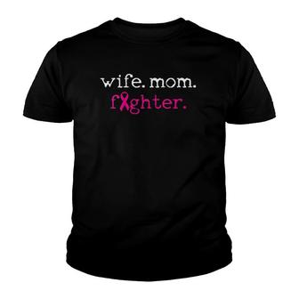 Breast Cancer Pink Ribbon Gift Mother Mom Youth T-shirt | Mazezy