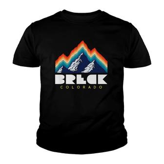 Breck Colorado Retro Usa Ski Youth T-shirt | Mazezy