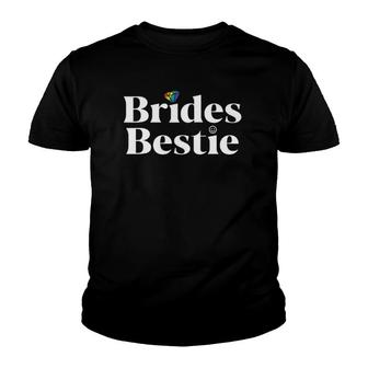 Bride Bestie Lesbian Bachelorette Party Pride Maid Of Honor Youth T-shirt | Mazezy