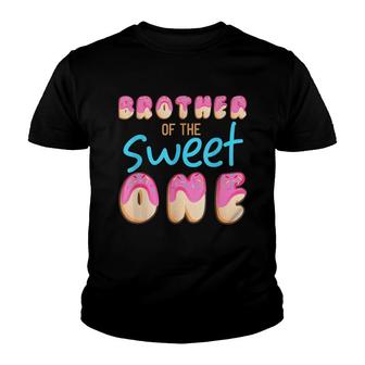 Brother Of The Birthday Girl Donut Family Matching Party Youth T-shirt - Seseable