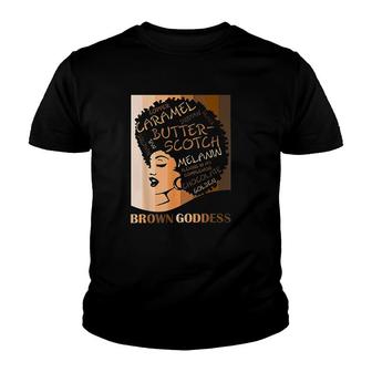 Brown Goddess Youth T-shirt | Mazezy