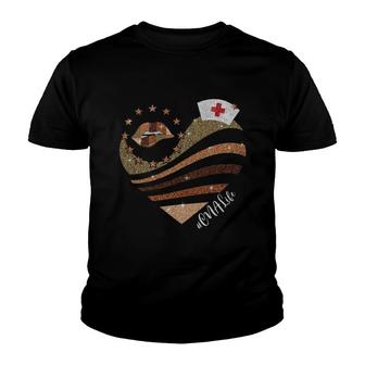 Brown Heart Cna Youth T-shirt | Mazezy