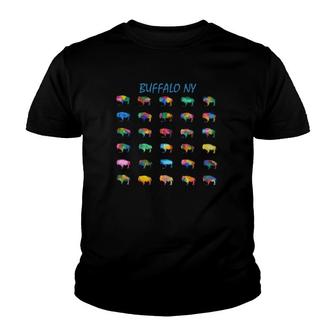 Buffalo Ny Watercolor Buffalo Series Tee Youth T-shirt - Thegiftio UK