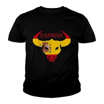 Bull Spain Cultural Funny Bullfighter Youth T-shirt | Mazezy
