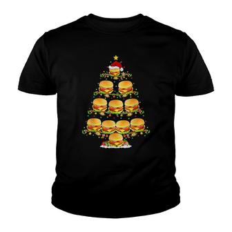 Burgers Xmas Lighting Santa Burgers Christmas  Youth T-shirt