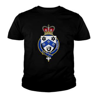 Burns Coat Of Arms Family Crest Youth T-shirt | Mazezy