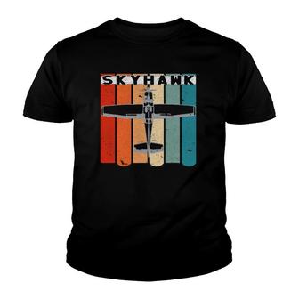 C-172 Vintage Style Retro Airplane Pilot Youth T-shirt | Mazezy