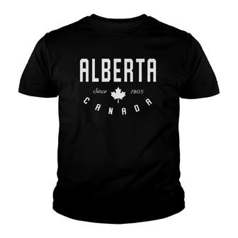 Ca Alberta Canada Canadian Maple Leaf Youth T-shirt | Mazezy