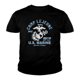 Camp Lejeune US Marine United States Marine Corps Youth T-shirt | Mazezy