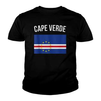 Cape Verde Cabo Verdean Flag Gift Cape Verde Flag Youth T-shirt | Mazezy