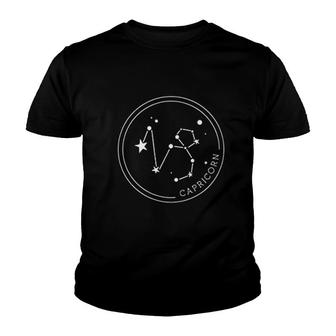 Capricorn Zodiac Sign Constellation Gift Youth T-shirt | Mazezy