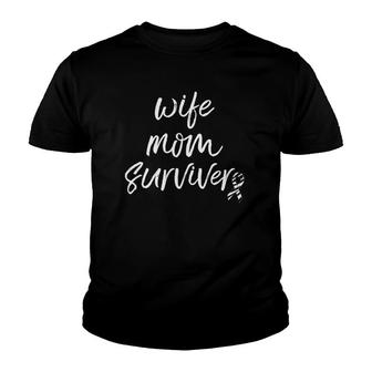 Carcinoid Cancer Awareness Products Ribbon Survivor Mom Youth T-shirt | Mazezy