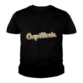 Carpinteria Retro Art Baseball Font Vintage Youth T-shirt | Mazezy