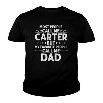 Carter Gift Name Funny Father's Day Personalized Men Dad Youth T-shirt | Mazezy