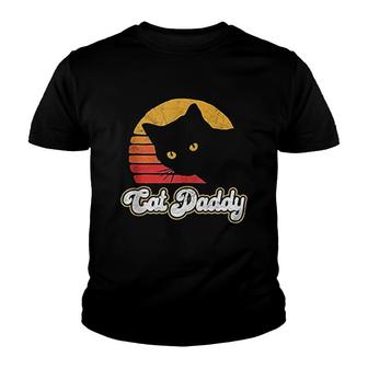 Cat Daddy Funny Vintage Eighties Style Cat Retro Distressed Youth T-shirt - Thegiftio UK