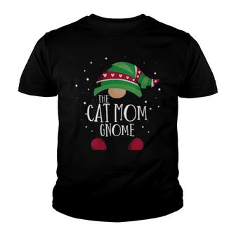 Cat Mom Gnome Matching Christmas Pjs Family Pajamas Youth T-shirt | Mazezy CA