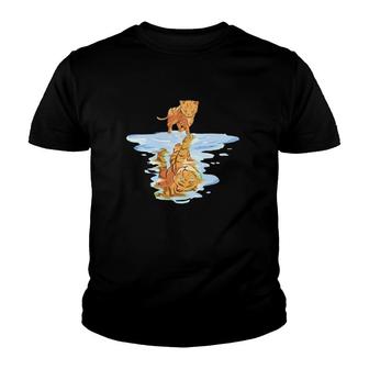 Cat Reflecting Tiger Pet Animal Youth T-shirt | Mazezy