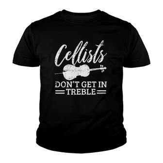 Cellist Cello Player Funny Vintage Gift Youth T-shirt | Mazezy