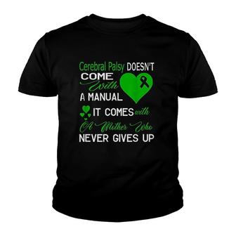 Cerebral Palsy Awareness Green Ribbon V2 Youth T-shirt - Thegiftio UK