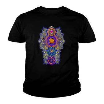 Chakra Quantum Calm Om Gift Youth T-shirt | Mazezy