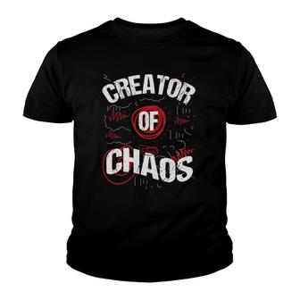 Chaos Coordinator Creator Busy Dad Or Mom Child Creates Youth T-shirt | Mazezy
